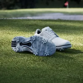 adidas MC70 Golfschuhe - Cloud White / Silver Metallic / Collegiate Navy - 38 2/3