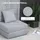 Homcom Schlafsessel Schlafsofa, Sofabett Einzelsofa mit Waschbarem Kissen, Grau