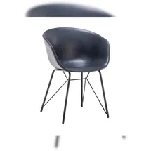 KAWOLA Esszimmerstuhl DANI Kunstleder blau