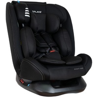 Play Scout i-size Autositz für Kinder von 40 bis 150 cm, R129 ohne Isofix, Schwarz