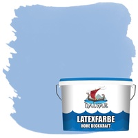 Halvar Latexfarbe hohe Deckkraft Weiß & 100 Farbtöne - abwischbare Wandfarbe für Küche, Bad & Wohnraum Geruchsarm, Abwischbar & Weichmacherfrei (2,5 L, Maritimlila)