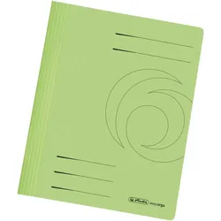 herlitz Schnellhefter Karton gefaltet hellgrün intensiv