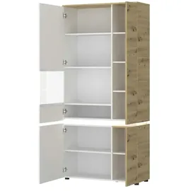 Möbel Boss Vitrine Luci 91 x 40 x 199 cm Weiß