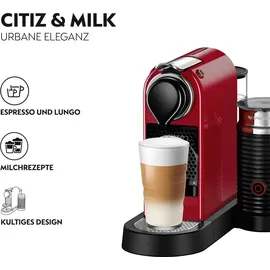 Krups Nespresso Citiz & Milk XN 7615 rot + Aeroccino