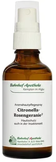 Bahnhof-Apotheke Citronella-Rosengeranie Hautspray, Schüttel-Emulsion