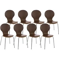 CLP 8 x Stapelstuhl Diego I Ergonomischer Konferenzstuhl Mit