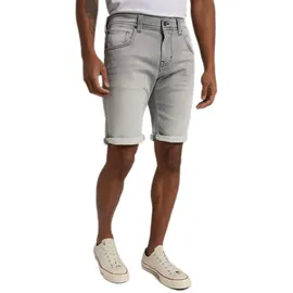 Mustang Jeans-Short Chicago in grau mit Kontrastnähten-W28