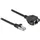 DeLock 86998 RJ45 Netzwerkkabel, Patchkabel CAT 6a S/FTP Schwarz
