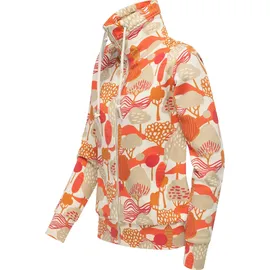 Ragwear Ronette Print Sweatjacke Herren Braun/Weiß XXL