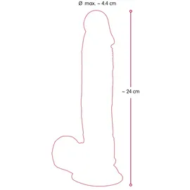 Nature Skin Dildo mit Saugfuß Medium 24 cm,