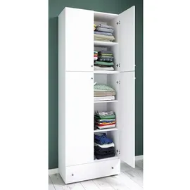 VCM Kleiderschrank Lona 39 x 200 x 39 cm Weiß