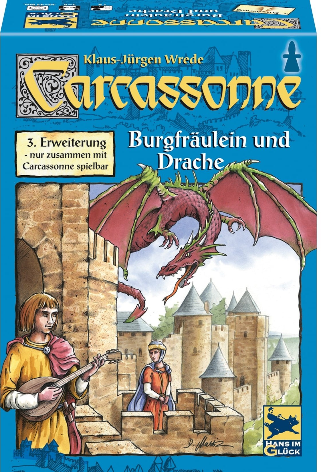 Carcassonne: Burgfräulein und Drache