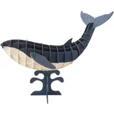 Fridolin 3D Papiermodell Blauwal