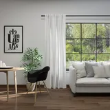 Neutex for you! Vorhang NEUTEX FOR YOU "Linessa", weiß (wollweiß), B:137cm H:230cm, Jacquard, Polyester, Gardinen, Schal mit verdeckten Schlaufen, Breite 137 cm, nach Maß