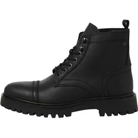 JACK & JONES Enzo Leather Herren Schwarz 46