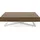 WFL GROUP Cavetta U Braun Walnuss 120-200 x 80 x 27-76 cm