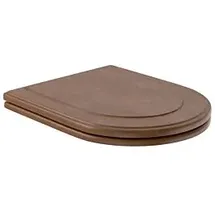Villeroy & Boch WC-Sitz Hommage Birke, massiv/Nussbaum gebeizt