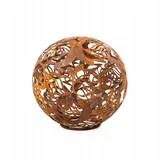 kapaga - Gartenkugeln Rost - Kugeln für Außen - Deko Garten Vintage - Rost Deko Garten für Kerzen - Kugeln für Draußen - Kugel Außen - (Rose, 23)