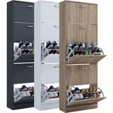 VCM Schuhschrank Maße: H. 170 x B. 59 x 22 cm 5 Klappen - Sipos XL
