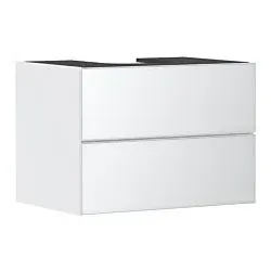 hansgrohe Xevolos E Waschtischunterschrank 54187320 780x555x550mm, 2 Schubladen, mattweiß, weiß metallic