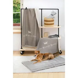 David Fussenegger Hundedecke Ein Herz und eine Pfote 70 x 90 cm beige