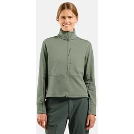 Odlo Grid Fleece mit Halbem Reißverschluss Shadow Melange M