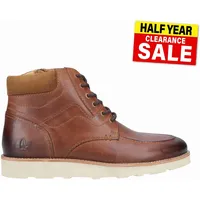 Hush Puppies Kenneth Leder Memory Foam Freizeit Designer Herren Stiefel Tan