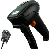 Automatisches Barcode-Lesegerät mit RS232 Kabel, Barcodescanner zum Lesen von Strichcode mit verstellbarem Standfuß, Schnelles Strichcode-Lesegerät, 1D Code, HDWR HD29A