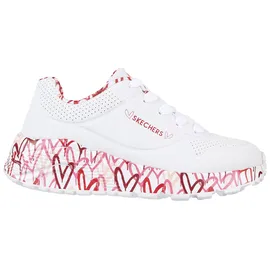 SKECHERS UNO LITE-LOVELY LUV Kinder Rot/Weiß 27