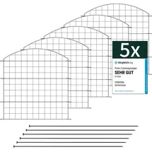 VERDOBA RAL 7016 Teichzaun 10 St. 0,70 x 0,78 m