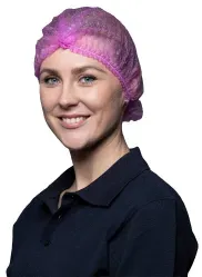 NITRAS Klipphaube, 52 cm 4018 , 1 Karton = 10 Beutel à 100 Stück, Farbe: pink