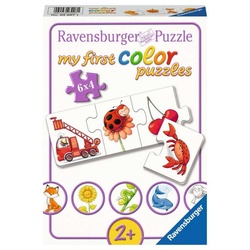 Ravensburger Puzzle 6 x 4 Teile Puzzle my first color puzzles Alle meine Farben 03007, 4 Puzzleteile