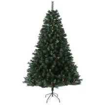 Svita Weihnachtsbaum Künstlich Tannenzapfen und Beeren 210 cm