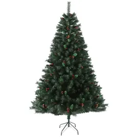 Svita Weihnachtsbaum Künstlich Tannenzapfen und Beeren 210 cm