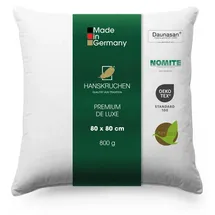 HANSKRUCHEN Premium de Luxe Daunenkissen 80 x 80 cm Weiß