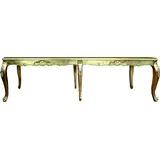 Riesiger Langer Casa Padrino Barock Luxus Esstisch Gold 300 cm x 100 cm - Esszimmer Tisch - Made in Italy - Luxury Collection