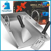 colcospie Grillplatte 40 x 30 cm Edelstahl/silber