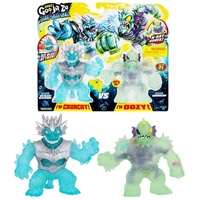 MOOSE Heroes of GOO JIT Zu Deep GOO Sea Versus Pack with 2 Exclusive Figures: 'Ice Blast Blazagon' vs 'Horriglow': Super Stretchy Action Figures with Different Slime and Slime Fillings