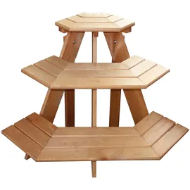 Promadino Blumentreppe Eckelement 87 x 59 cm Braun