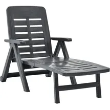 vidaXL Klappliege 189 x 72 x 96 cm anthrazit 48756