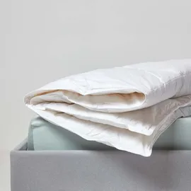 Homescapes Leichte Sommer-bettdecke Wärmeklasse 2, Entenfeder- und Daunendecke, 260 x 220 cm,