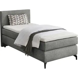 Jockenhöfer Boxspringbett Alinas, mit Topper", und Zierkissen, in unterschiedliche Farbvarianten und Breiten lieferbar, grau
