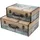 HMF Aufbewahrungsbox Vintage Koffer 38 + 44 cm 2-tlg. bunt
