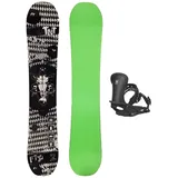 FTWO Set Snowboard TNT Black Death Schwarz 147cm mit Bindung M Sale