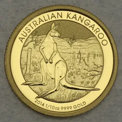 Goldmünze 1/10oz Känguru 2014 (Australien)