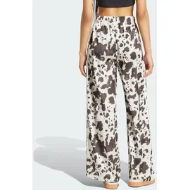 adidas Satin Wide Leg Hose Multicolor/Off White XS
