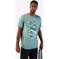 Herren T-Shirt Tennis - Soft lehmfarben, grün, S