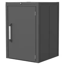 primeyard Mülltonnenbox 84 x 84 x 120 cm anthrazit