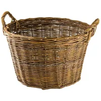 DEMA - Weidenkorb 45 cm Holzkorb Kaminholzkorb Erntekorb Dekokorb