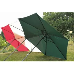 Sonnenschirm GRÜN Ø 300cm 6 Streben Stahl/Polyester 180 gr. wasserabweisend